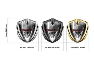 Audi Emblemas Metálicos a Medida Estilo Pro Acero Inoxidable